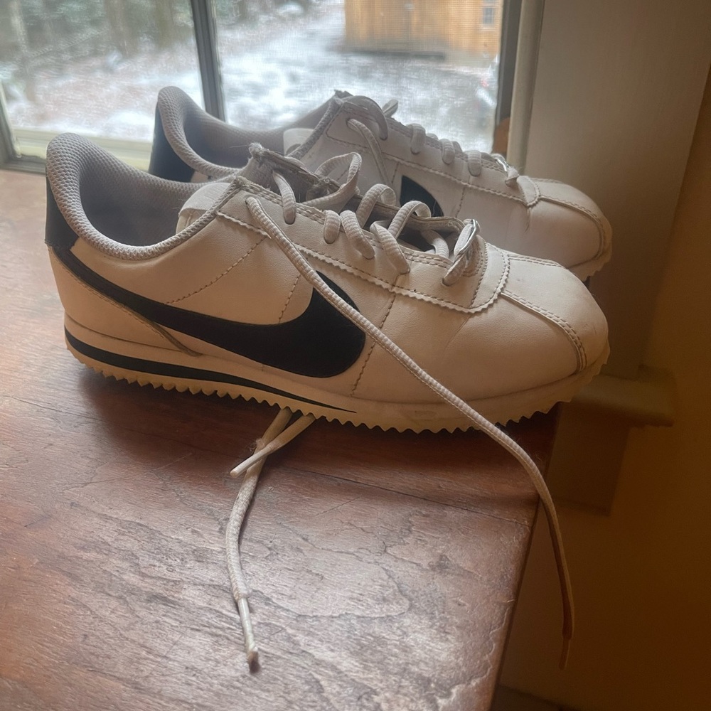 Nike Cortez White and Black Sneakers